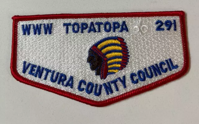 Boy Scout OA 291 Topa Topa Lodge Flap S-10