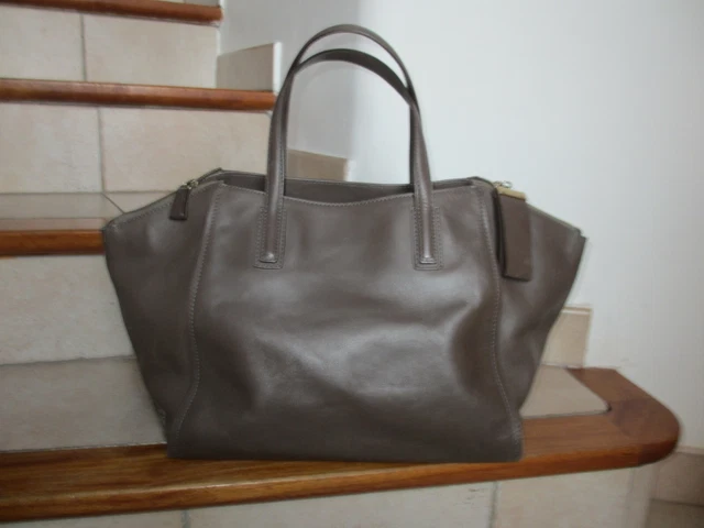 Sac à Main Gérard Darel 24H Midday Midnight Mauve En Cuir - Occasion Très Bon état - Taille Large