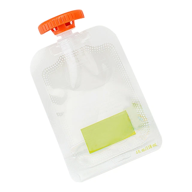 With Lid Baby Food Pouch Storage Dispenser Home Kitchen Easy Clean
