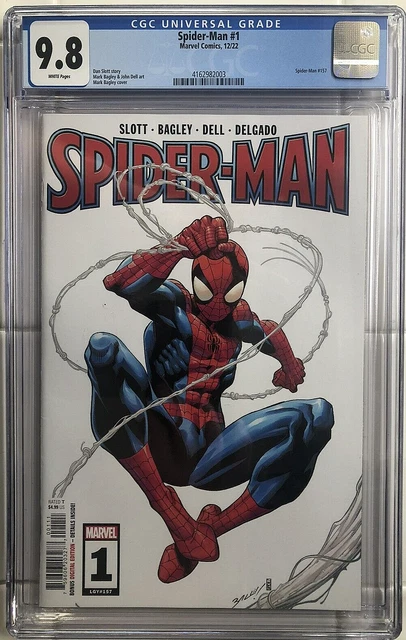 Spider-Man #1 CGC 9.8 Marvel Comics 2022 Mark Bagley