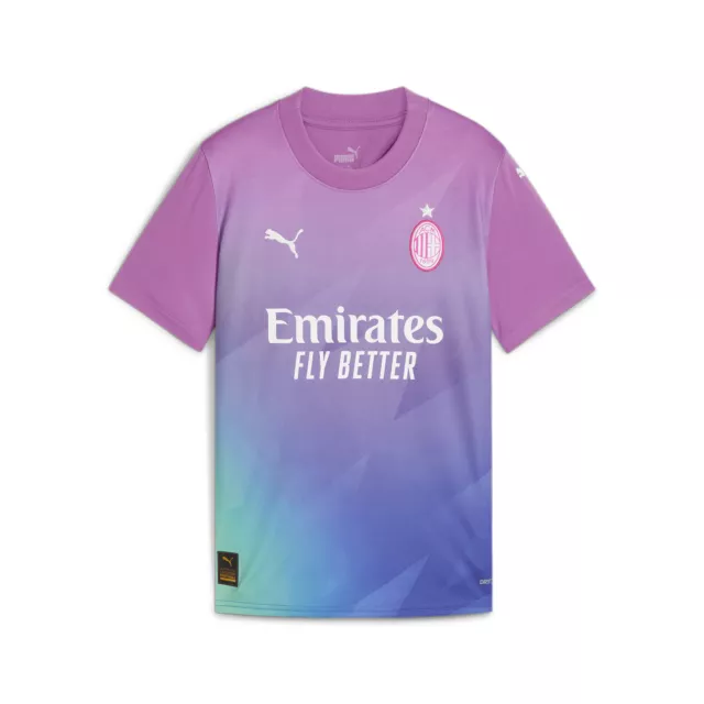 PUMA AC Milan 23/24 Third Jersey Kids Short Sleeve Football T-Shirt - Unisex