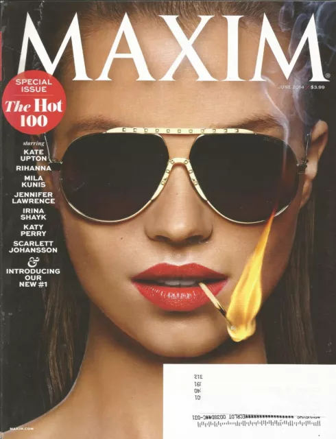 MAXIM MAGAZINE JUNE 2014 Hot 100 Rihanna Kate Upton Katy Perry Mila ...