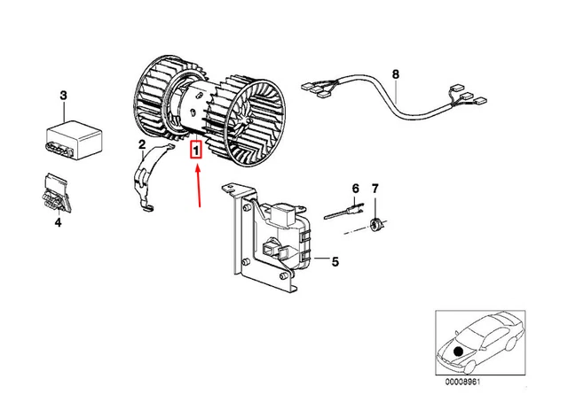 Cache De Buse De Lave-glace Gauche Pour BMW Z8 Roadster E52 - Référence 7001705 / 61677001705, Pièce Neuve D'origine BMW