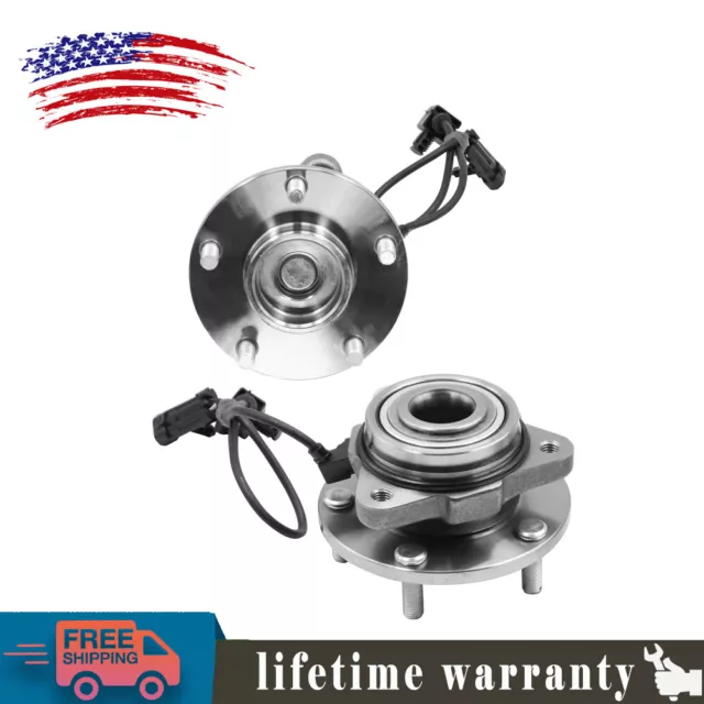 Pair 2WD Front Wheel Bearing Hub Assembly for 1998 - 2004 Chevy Blazer GMC Jimmy