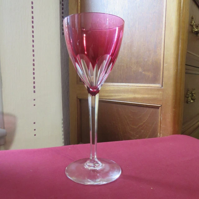 SAINT LOUIS CHANTILLY Verres A Vin Rhin Roemer Cristal Doublé De