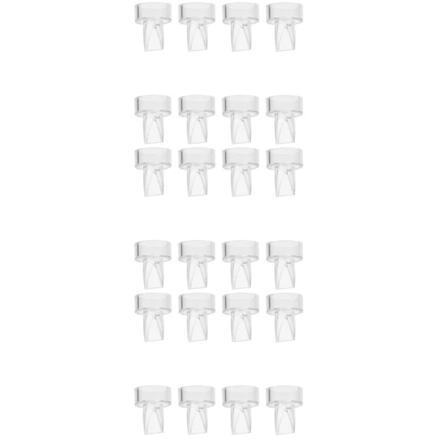 24 piezas válvulas de extractor de pecho válvula de pico de pato de silicona bebé señorita