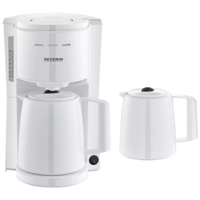 Severin KA 9309 Kaffeemaschine Weiß Isolierkanne