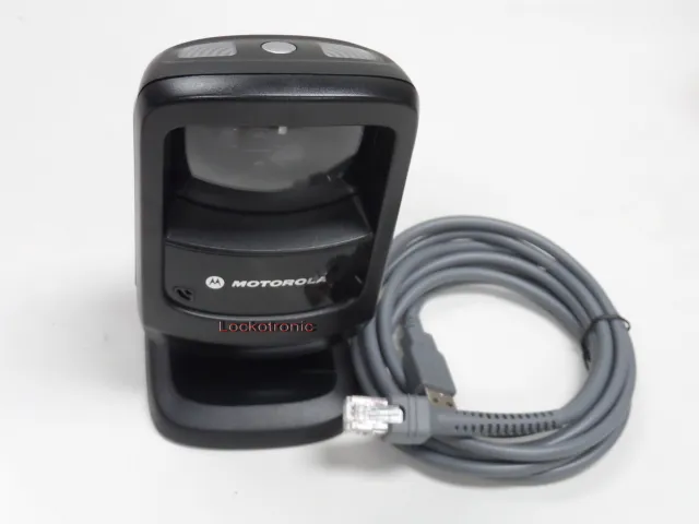 Zebra Motorola Symbol Handfree Barcode Scanner DS9208 -SR Black w/USB Cable