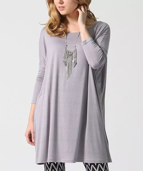 $50 42Pops Boatneck Three-Quarter Sleeve Oversize Boxy Tunic Size Small NWOT