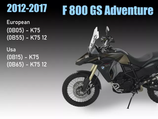 Service workshop manual for BMW F800gs Adventure| 2012-2017 |  K75