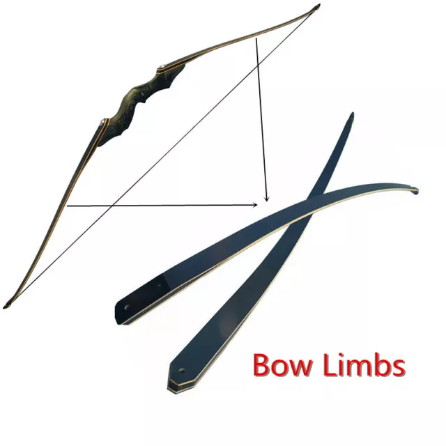 30-60 lb Takedown RecurveArc arc long membres tir à l'arc chasse bambou 3