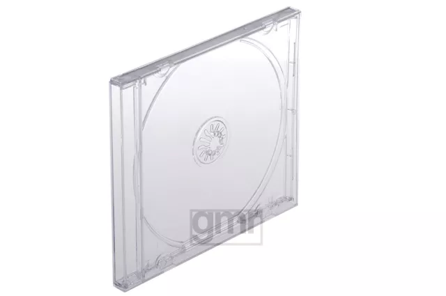 10 X Custodie Box CD Jewel Case Trasparente singolo