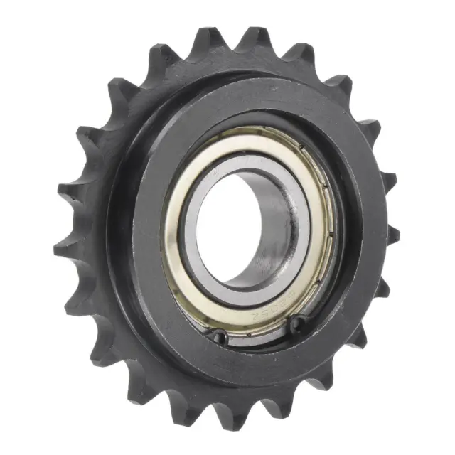 Idler Sprocket, 25mm Bore 1/2" Pitch 21 Tooth, Carbon Steel with Insert Bearing