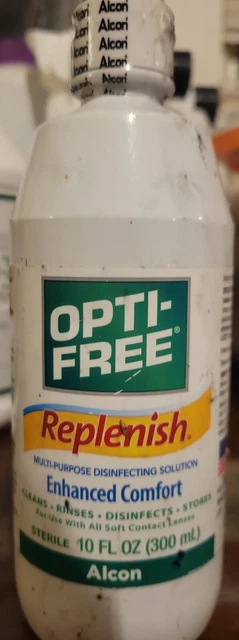 Opti-Free Replenish Multi-Purpose Disinfecting Solution 10oz  1 Bottle Exp 3/23