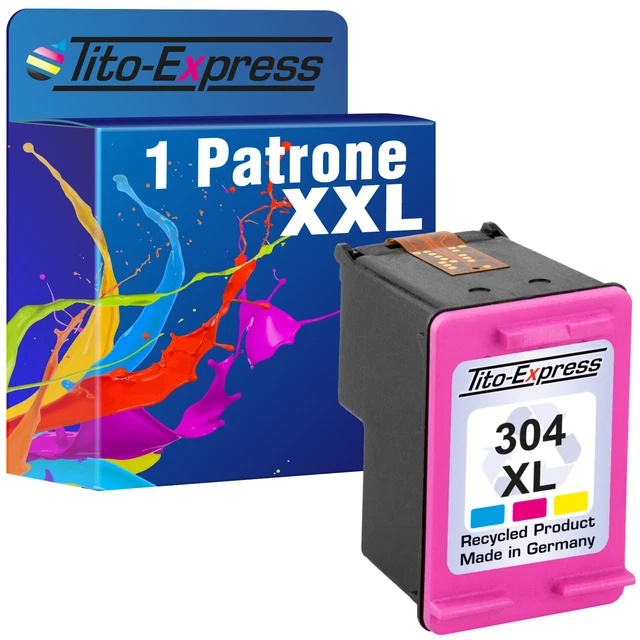 1x Patrone für HP 304 XL HP Deskjet 3760 3720 3750 2630 3762 3732 3733 2634