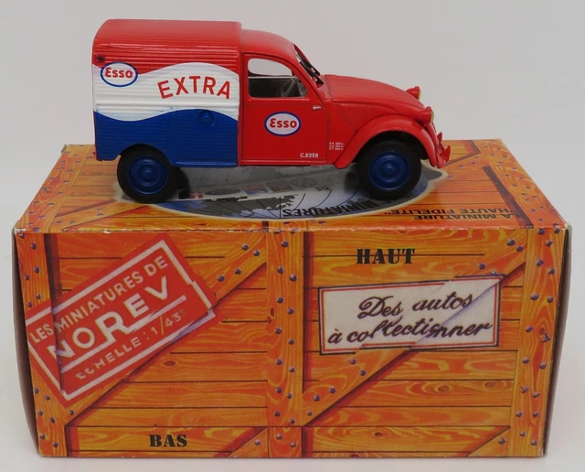 Modèle Réduit Norev Citroën 2CV AZU 1954 - Échelle 1/43, Boîte ESSO - Neuf En Boîte