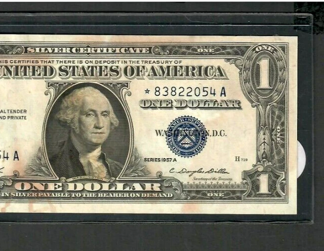 $1 "Star" (1957-A) "Star"(Silver Cert.) 1957-A  "Star" (1957-A) Super Crispy !!!
