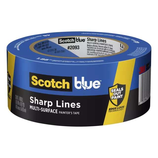 ScotchBlue 48mm x 55m Sharp Lines Multi-Surface Painter’s Masking Tape