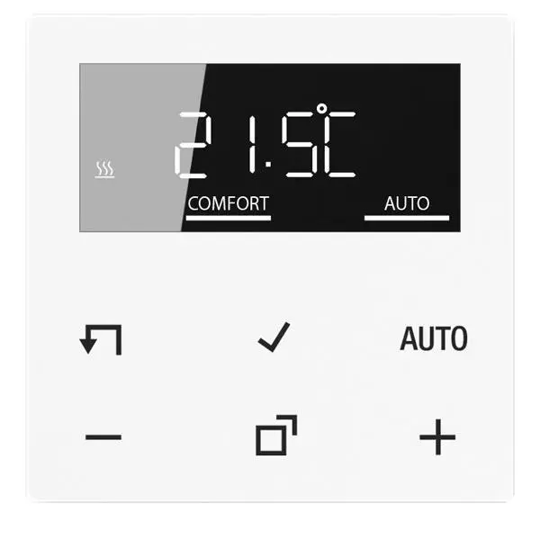 Jung Display Standard A 1790 D WW IP2X weiß Uhrenthermostate A1790DWW Display