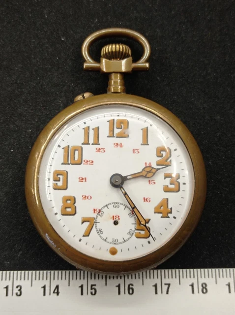 Montre Gousset Ancienne ULTRA - Mécanique Manuelle - Cadran Émaillé - Chrome - Fonctionne