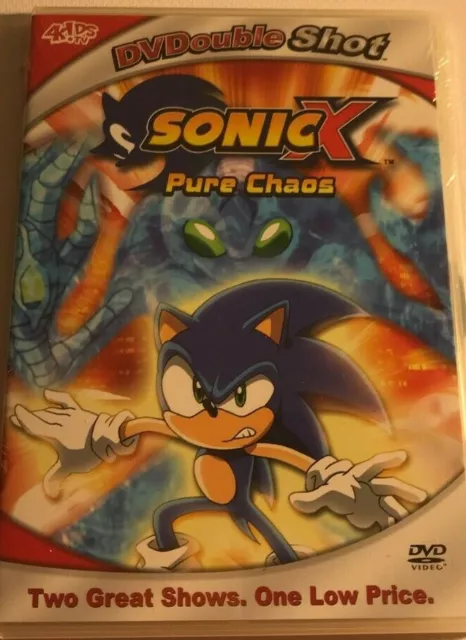 Lot of 2 Sonic X: Pure Chaos Emerald Chaos DVD Slim Cases