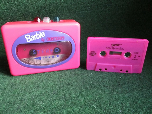 VINTAGE BARBIE WALKMAN Cassette Player Barbie Cassette RARE