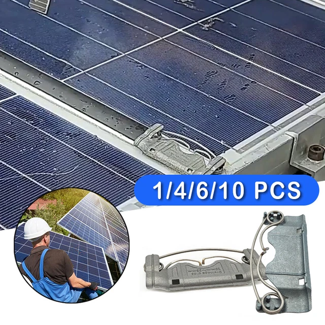100 Stück Solar Entwässerungsklammern - 4 Größen Für PV-Module 30-40mm, UV-beständig