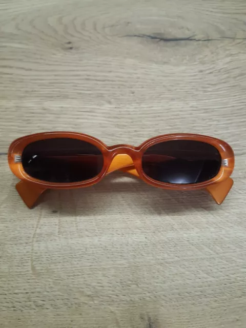 Rare Givenchy 2513-004 Orange Womens Sunglasses Vintage