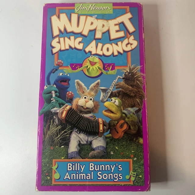 MUPPET SING ALONGS - Billy Bunny's Animal Songs (VHS, 1993) Sesame ...