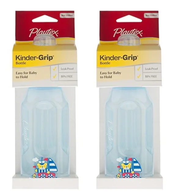 Playtex Kinder-Grip Bottle, 8 Ounce, Color May Vary - 2 Pk + Eyebrow Trimmer