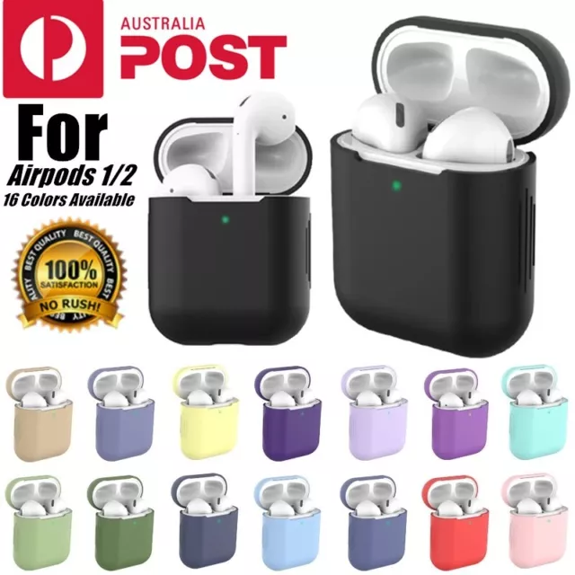 Apple Airpods Silicone Gel Case Shockproof Protective Cover Skin Case Airpod 1 2