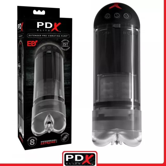 Uomo Auto_Masturbator Sviluppatore Extender Vibrating Penis Pump PDX Elite Sex X
