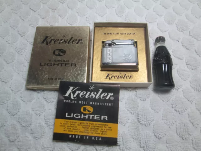 Vintage Colibri By Kreisler West German Lighter in Box & Coke Bottle Lighter nr