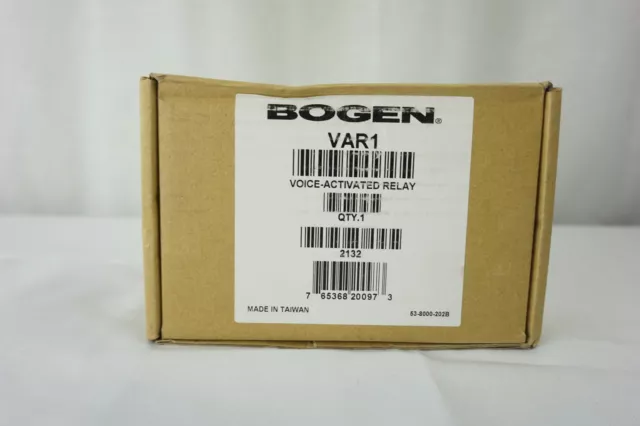 Bogen VAR1 Voice Activated Relay NEW