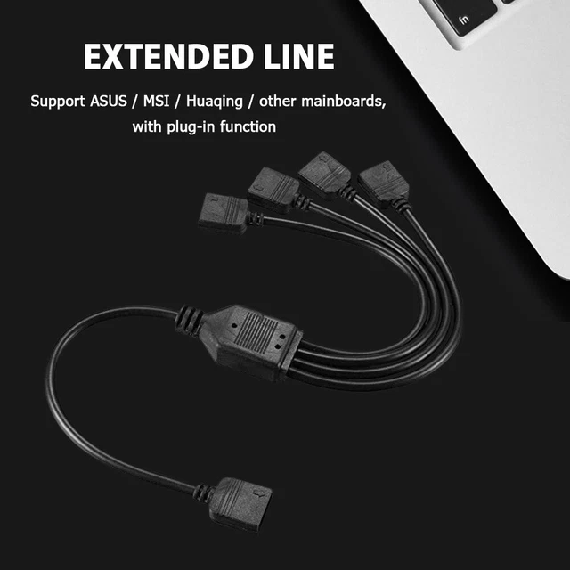 3pin Extension Line 5V Connector Cable Accessories for Msi Asus Asrock LED Strip