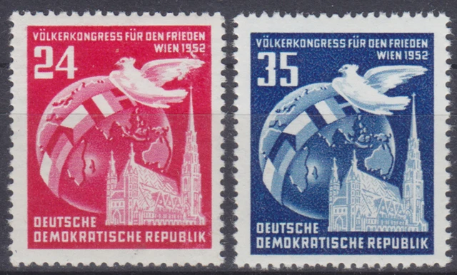 DDR 320/21 ** Völkerkongress für den Frieden, kpl. postfrisch