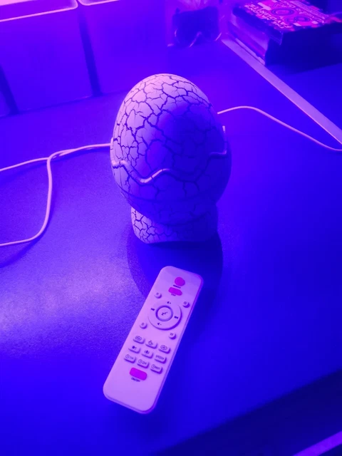 DINOSAUR EGG STAR Projector Light Galaxy Night Light Remote Bluetooth ...