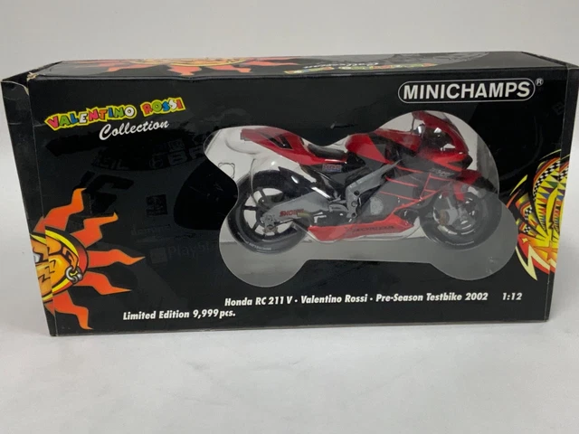 Minichamps 1/12 – Honda RC211V 2002 – Valentino Rossi Repsol – Diecast
