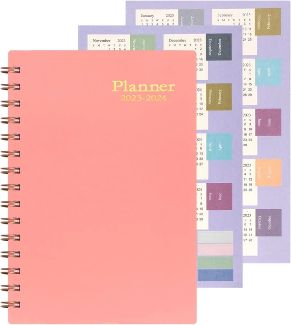 2023/2024 PLANNER ACADEMIC Weekly & Monthly Planner w/Monthly Tabs