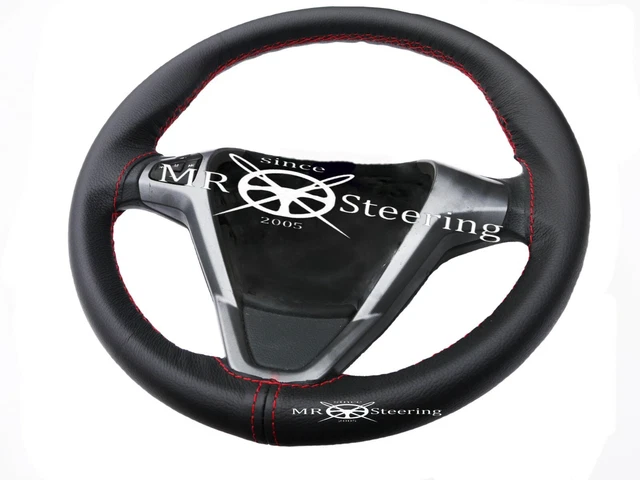 FOR FORD FIESTA 4 5 96-01 Perforated Leather Steering Wheel Cover Blue Double St £28.78 - UK