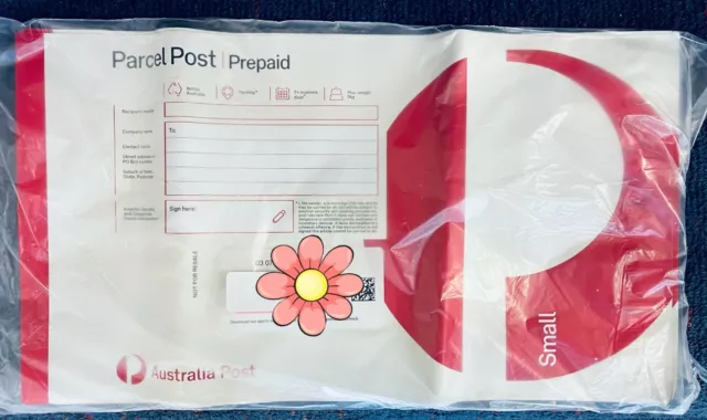 10x Small Prepaid Satchel Australia Post Up to 5KG Parcel Post with Tracking