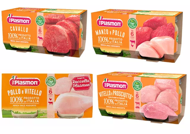 TESTPAKET Plasmon Fleisch Homogenisiert Babynahrung ( 8 x 80g ) ab 6 Monaten