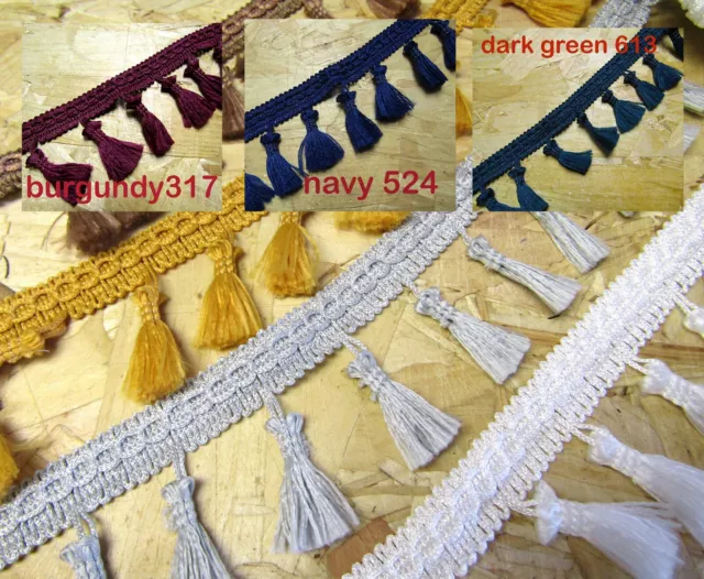 Fringe Trim Tassel Trim Crafts Upholstery Edging 8col Fringing Tassels Trim 50mm