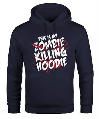 Hoodie uomo this is My Zombie Killing hoodei Halloween Horror Fun-Shirt