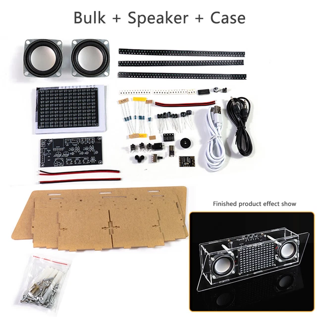 DIY BLUETOOTH SPEAKER Kit LED Music Spectrum Electronic Soldering