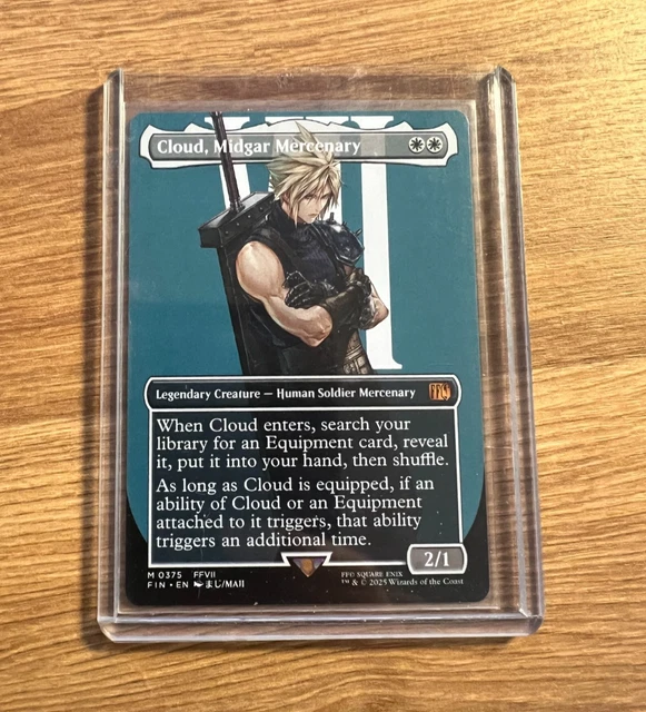 FINAL FANTASY FFVII Mtg Magic Cloud Midgar Mercenary Binder Shirt 31x22cm  $20.62 - PicClick CA
