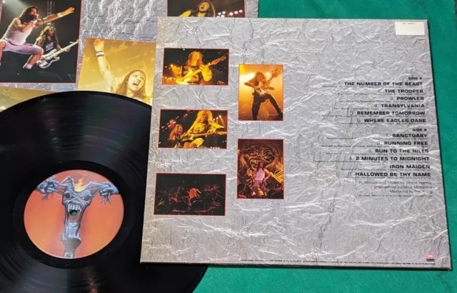 Iron Maiden - A Real Dead One BRASIL 1a prensa LP 1993 EMI Gatefold 2