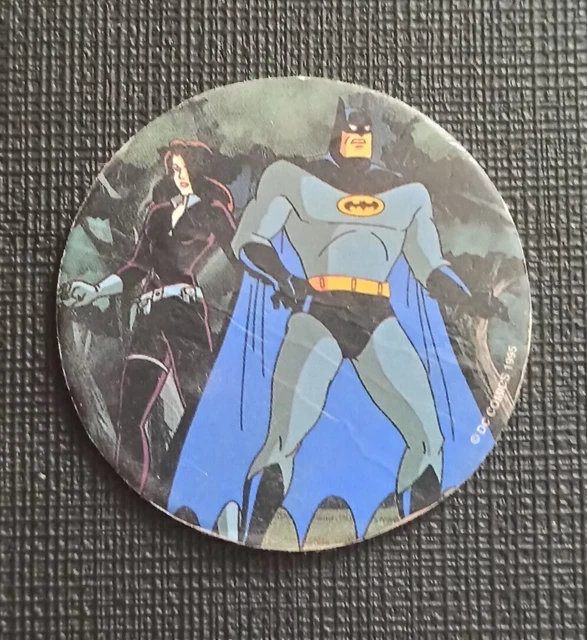 Pog BATMAN 2 DC COMICS 1995 Pogs Kini Kinis Slammers Caps Tazos Retro
