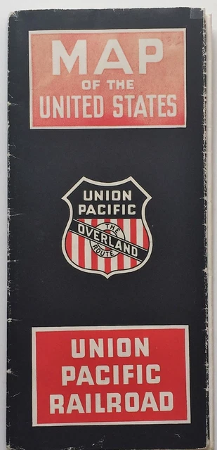 UNION PACIFIC RAILROAD - orig 1938 System Map of the United States £14. ...