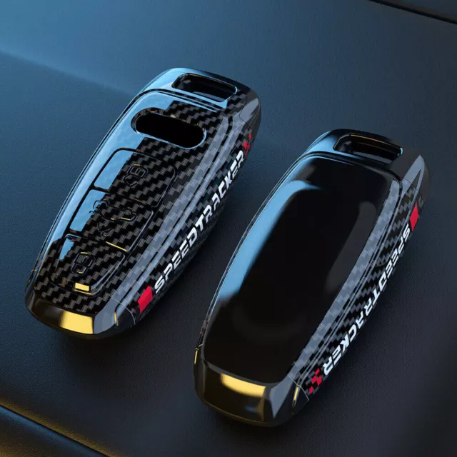 Carbon Schlüssel Hülle Schutzhülle Key Cover für Audi Q8 Q7 A6 A7 A8 C8 D5 2018